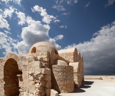 amman, Ürdün yakınındaki Quseir (Kasr) amra çöl castle. ünlü fresk 's ile dünya mirası.