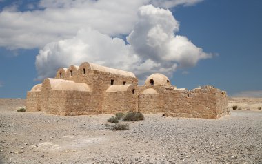 amman, Ürdün yakınındaki Quseir (Kasr) amra çöl castle. ünlü fresk 's ile dünya mirası.