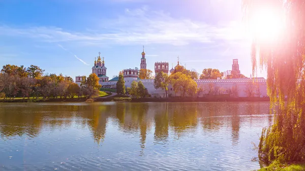 Blick Auf Das Nowodewitschij Kloster Bogoroditse Smolensky Kloster Und Den — Stockfoto