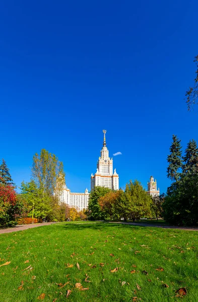 Sparrow Hills Teki Lomonosov Moskova Devlet Üniversitesi Nin Ana Binası — Stok fotoğraf