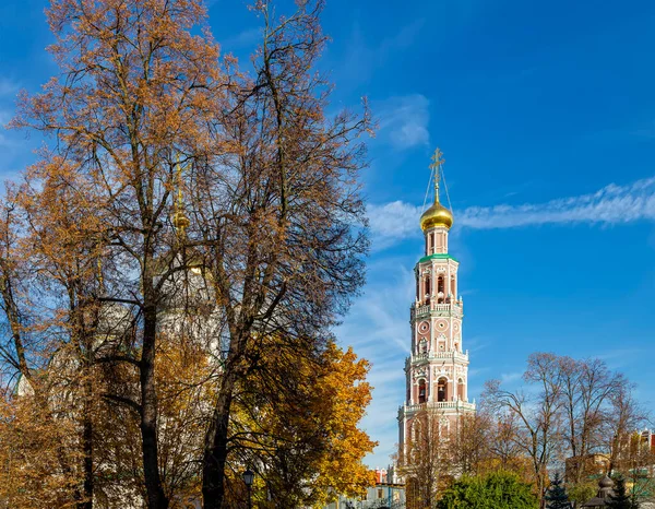 Das Nowodewitschij Kloster Bogoroditse Smolenski Kloster Einem Sonnigen Herbsttag Achteckiger — Stockfoto