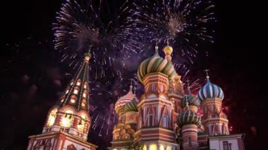 Şefaat, en kutsal Theotokos hendek (tapınak fesleğen mübarek) Tarih ve havai fişek, Kızıl Meydan, Moskova, Rusya katedral  