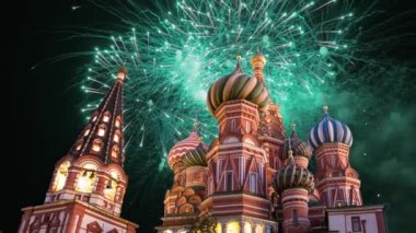 Şefaat, en kutsal Theotokos hendek (tapınak fesleğen mübarek) Tarih ve havai fişek, Kızıl Meydan, Moskova, Rusya katedral  