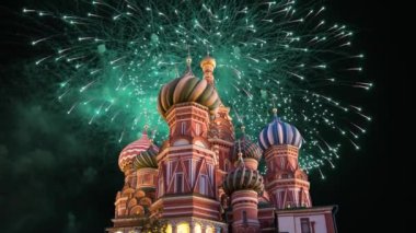 Şefaat, en kutsal Theotokos hendek (tapınak fesleğen mübarek) Tarih ve havai fişek, Kızıl Meydan, Moskova, Rusya katedral  