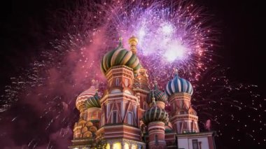 Şefaat, en kutsal Theotokos hendek (tapınak fesleğen mübarek) Tarih ve havai fişek, Kızıl Meydan, Moskova, Rusya katedral  