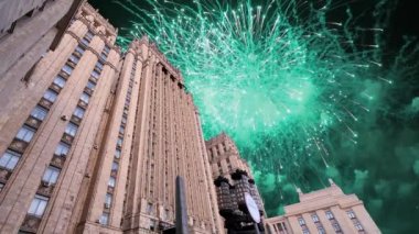 Dışişleri Bakanlığı, Rusya Federasyonu ve Fireworks uygulamasında, Moskova, Rusya Federasyonu 