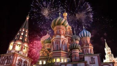 Şefaat, en kutsal Theotokos hendek (tapınak fesleğen mübarek) Tarih ve havai fişek, Kızıl Meydan, Moskova, Rusya katedral 