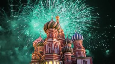 Şefaat, en kutsal Theotokos hendek (tapınak fesleğen mübarek) Tarih ve havai fişek, Kızıl Meydan, Moskova, Rusya katedral 