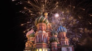 Şefaat, en kutsal Theotokos hendek (tapınak fesleğen mübarek) Tarih ve havai fişek, Kızıl Meydan, Moskova, Rusya katedral 