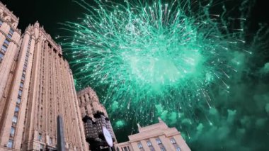 Dışişleri Bakanlığı, Rusya Federasyonu ve Fireworks uygulamasında, Moskova, Rusya Federasyonu 