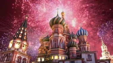 Şefaat, en kutsal Theotokos hendek (tapınak fesleğen mübarek) Tarih ve havai fişek, Kızıl Meydan, Moskova, Rusya katedral  