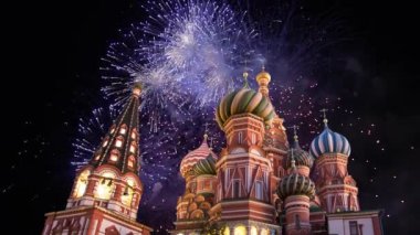 Şefaat, en kutsal Theotokos hendek (tapınak fesleğen mübarek) Tarih ve havai fişek, Kızıl Meydan, Moskova, Rusya katedral  