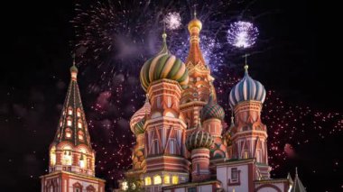 Şefaat, en kutsal Theotokos hendek (tapınak fesleğen mübarek) Tarih ve havai fişek, Kızıl Meydan, Moskova, Rusya katedral  