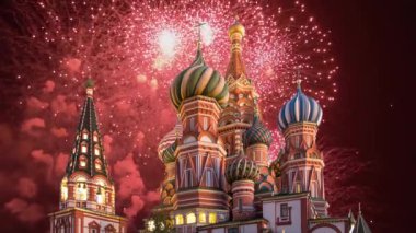 Şefaat, en kutsal Theotokos hendek (tapınak fesleğen mübarek) Tarih ve havai fişek, Kızıl Meydan, Moskova, Rusya katedral  