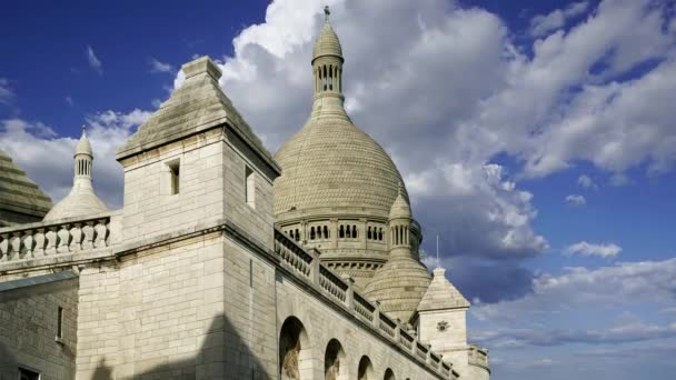 Bazilika Posvátného Srdce Paříže Obecně Známá Jako Sacre Coeur Basilica — Stock video