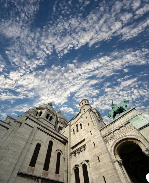 Basílica Sagrado Coração Paris Vulgarmente Conhecida Como Basílica Sacro Coeur — Fotografia de Stock