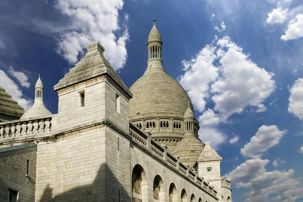 Basilica Sacred Heart Paris Közismert Nevén Sacre Coeur Basilica Található — Stock Fotó