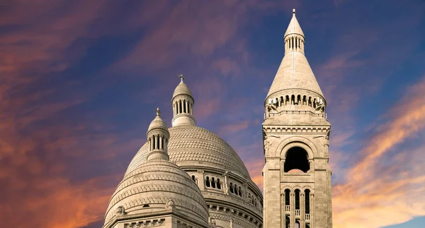 Basílica Sagrado Coração Paris Vulgarmente Conhecida Como Basílica Sacro Coeur — Fotografia de Stock