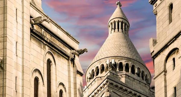 Феликс Святого Сердца Парижа Широко Известный Сакре Кер Феликс Расположенный — стоковое фото