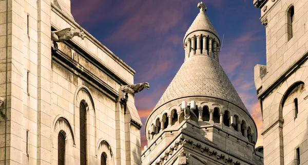 Феликс Святого Сердца Парижа Широко Известный Сакре Кер Феликс Расположенный — стоковое фото