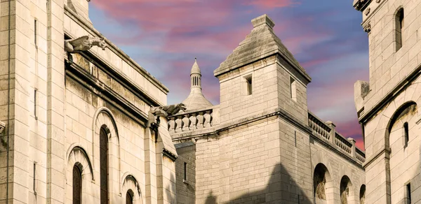 Paris Kutsal Kalbi Bazilikası Yaygın Olarak Sacre Coeur Bazilikası Olarak — Stok fotoğraf