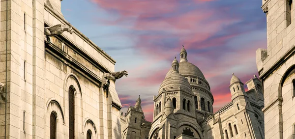 Paris Kutsal Kalbi Bazilikası Yaygın Olarak Sacre Coeur Bazilikası Olarak — Stok fotoğraf