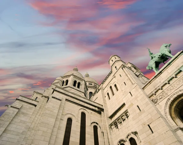 Basílica Sagrado Coração Paris Vulgarmente Conhecida Como Basílica Sacro Coeur — Fotografia de Stock