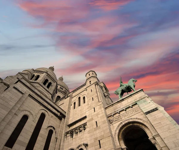 Bazilika Posvátného Srdce Paříže Obecně Známá Jako Sacre Coeur Basilica — Stock fotografie