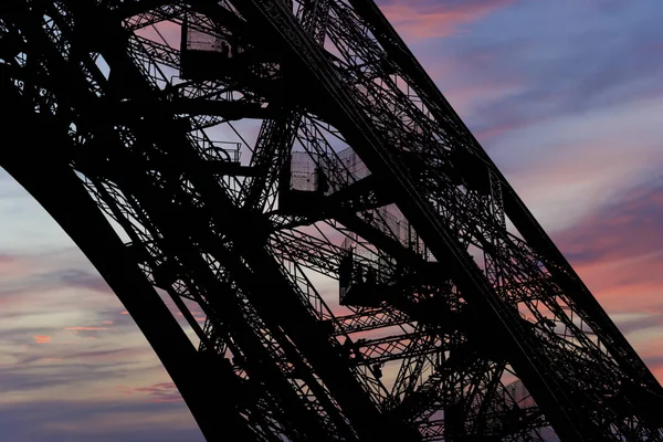 Eiffel Tower Contour Paris France Background Beautiful Sky — Stock Photo, Image