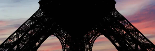 Fransa Nın Başkenti Paris Teki Eyfel Kulesi Nde Güzel Bir — Stok fotoğraf
