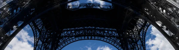 Tour Eiffel Contour Paris France Sur Fond Beau Ciel — Photo