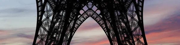 Fransa Nın Başkenti Paris Teki Eyfel Kulesi Nde Güzel Bir — Stok fotoğraf