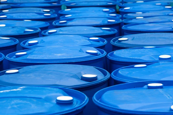 Blue Barrels — Stock Photo, Image