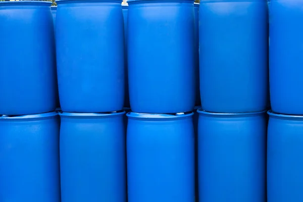 Blue Barrels — Stock Photo, Image