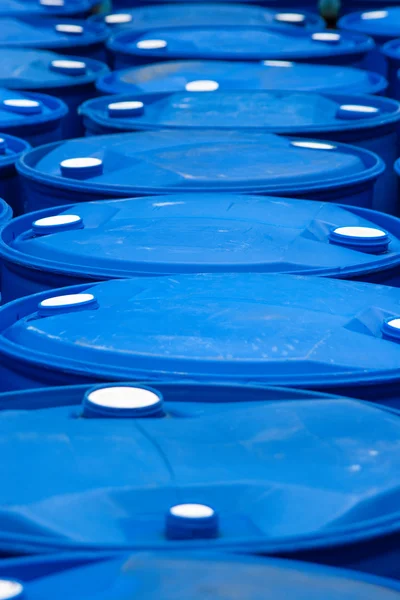 Blue Barrels — Stock Photo, Image