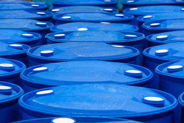 Blue Barrels — Stock Photo, Image