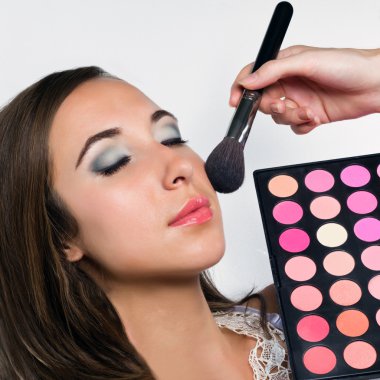 genç bir kadın Güzellik Salonu