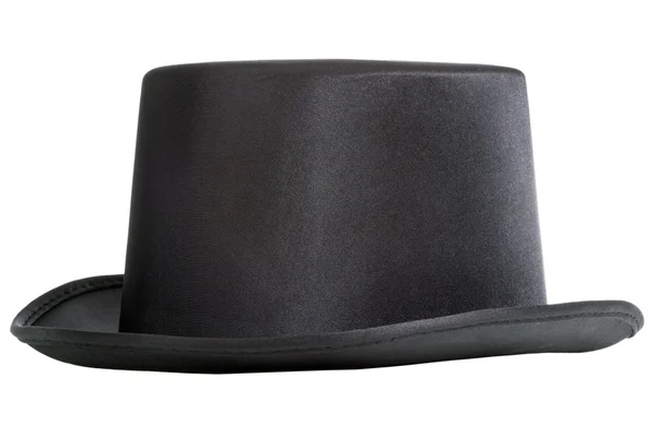 孤立在白色背景上的黑色大礼帽 — 图库照片