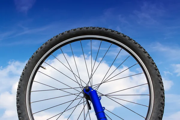 Fragment of bicycle wheel — Stock Photo, Image