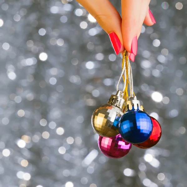 Weihnachtsdiscokugeln — Stockfoto