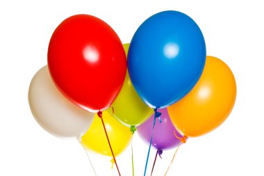 renkli kayan balonlar