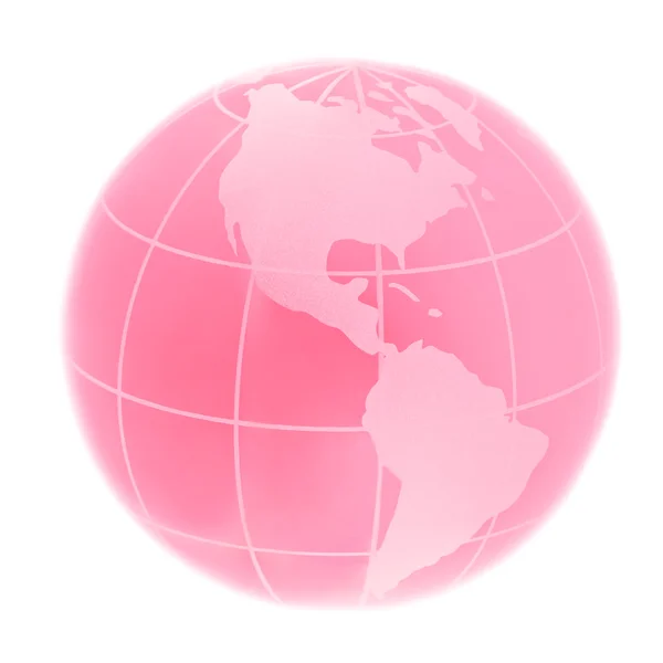 Red glass globe — Stock Photo, Image