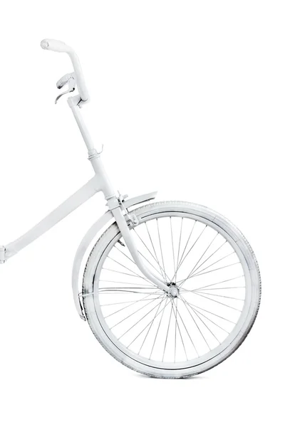 Вінтажний велосипед ізольований на білому тлі — стокове фото