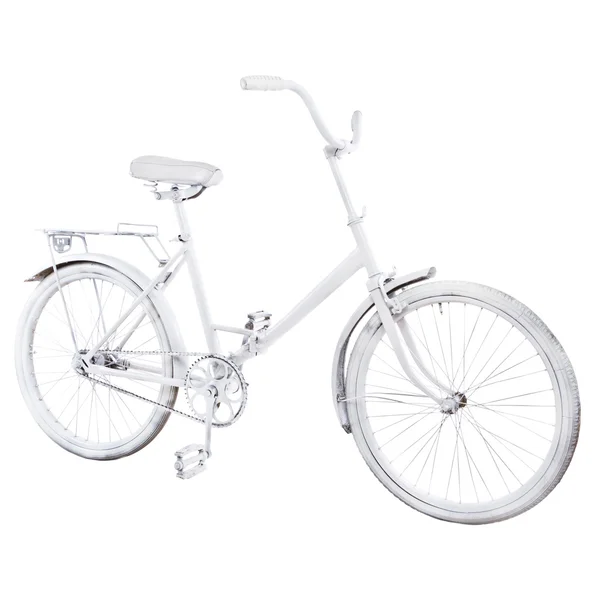 Вінтажний велосипед ізольований на білому тлі — стокове фото