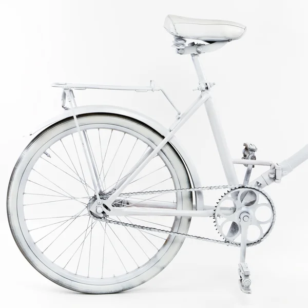 Bicicletta vintage isolata su sfondo bianco — Foto Stock