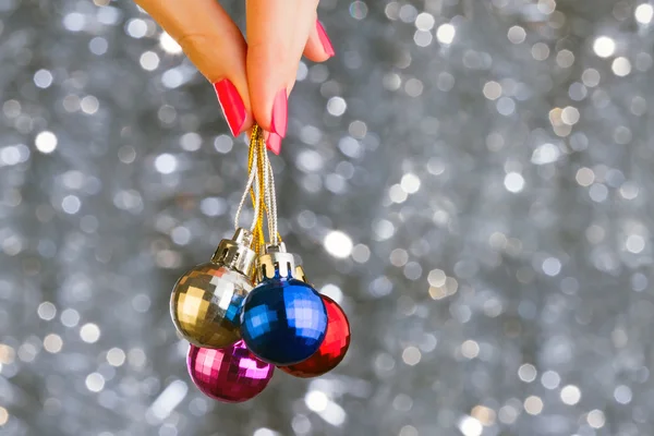 Weihnachtsdiscokugeln — Stockfoto