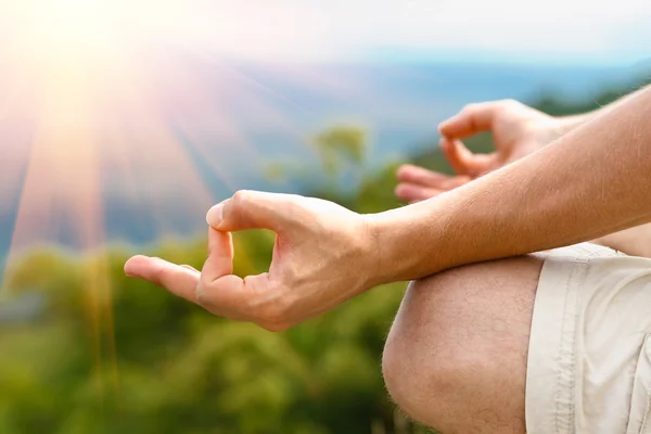 Lotus pose — Stockfoto