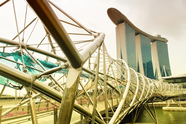 Arquitetura em Singapura. Imagem filtrada — Fotografia de Stock