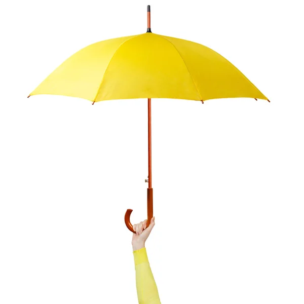 Hand holding umbrella — Stock Photo, Image