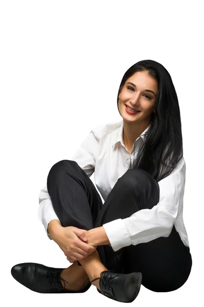 Young happy smiling business woman — Stock Photo, Image